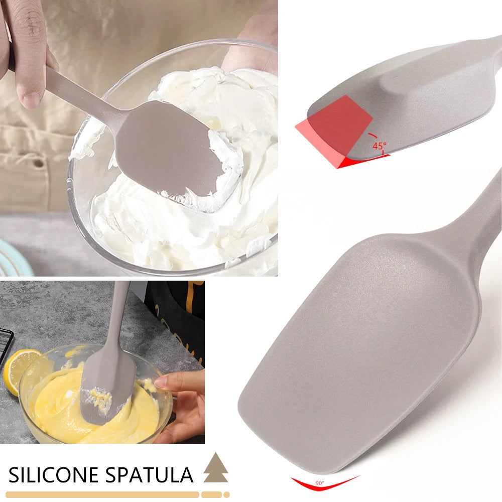 6-Piece Silicone Kitchen Utensil Set Non-Stick Heat-Resistant and Easy to Clean Essential Tools for Baking and Cooking