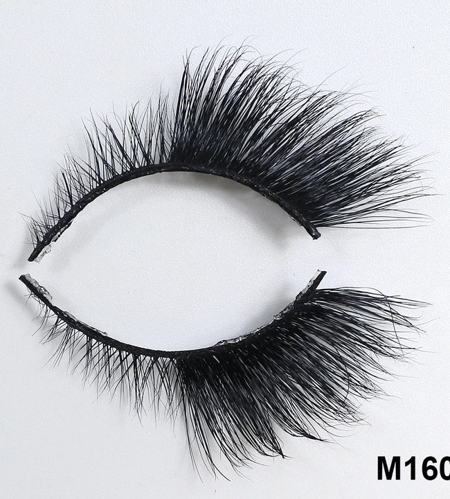 M160 NEW Winged Cat Eye Mink Lashes Handmade Wispy Natural 3D Eye Lashes Makeup