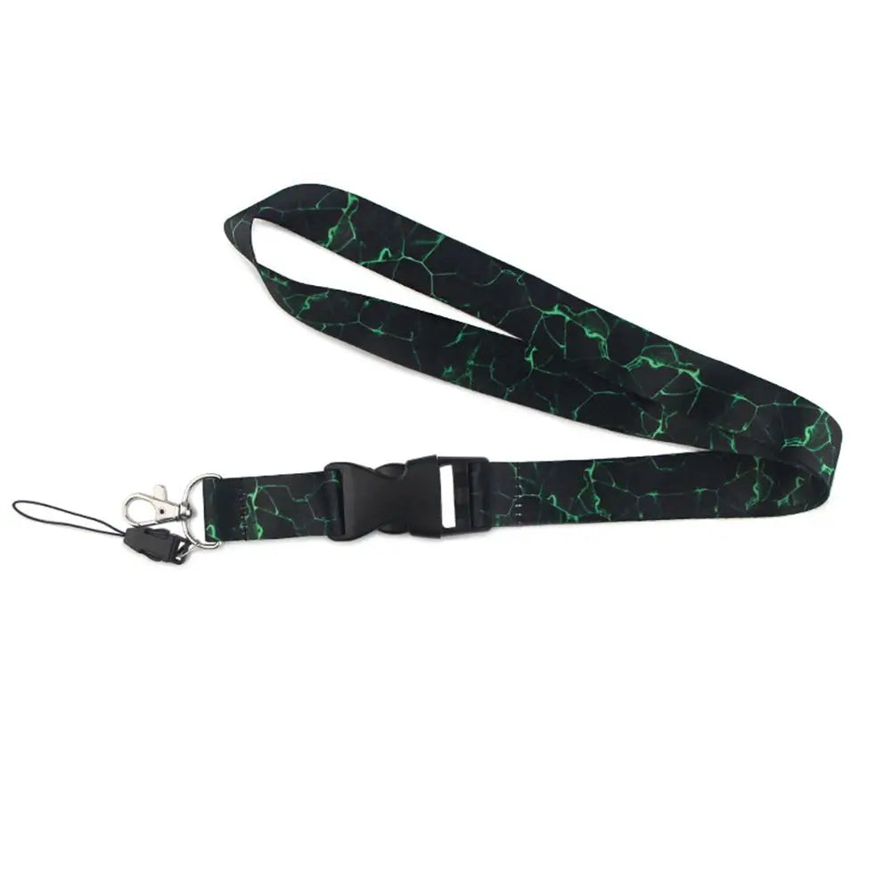 Marbling Lanyard USB ID Badge Holder Lanyard for DIY keys Whistle Camera Cool Phone Neck Strap Hang Rope Lanyard