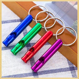 Sport Whistles Mini Survival Whistle Multifunction Keychain Aluminum Alloy Cheerleading Souvenir Outdoor Emergency Siren