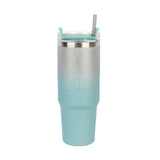 Straw Insulation Bottle Gradient Color Thermal Straw Water Bottles Sweat Free Straw Vacuum Insulated Mug Holiday Party Gifts