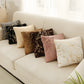 43x43cm Pillow Cover Pillow Case Golden Plush Classic Sofa Home Decor Bedside Fur White Decorative Throw Pillows Covers