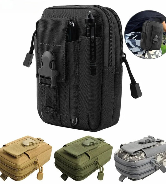 Men's Belt Bag Outdoor Waist Bag Bag Waterproof Camo Sports Hunting Accessories Storage bag Molle nylon cell phone