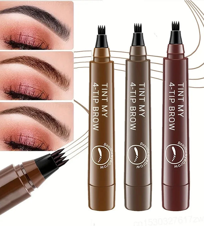 4 Point Eyebrow Pencil Maquillajes Para Mujer Waterproof Liquid Eyebrow Pen Makeup Long Lasting Cosmetic Microblade Brow Pencil