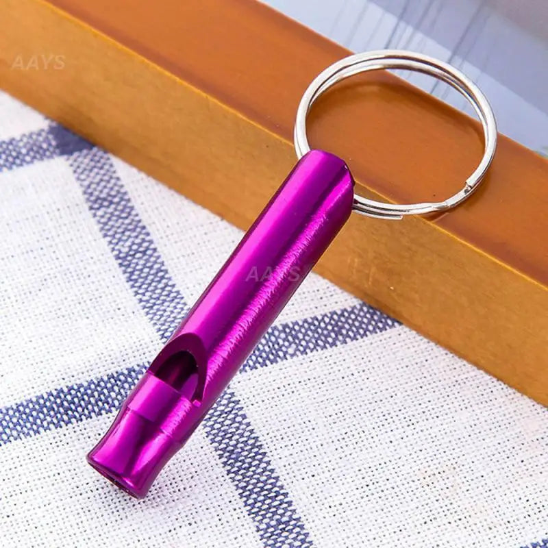 Sport Whistles Mini Survival Whistle Multifunction Keychain Aluminum Alloy Cheerleading Souvenir Outdoor Emergency Siren