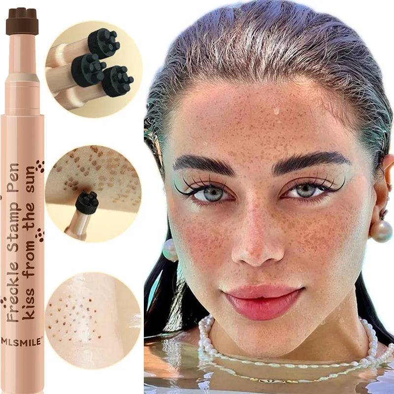 1PC Face Fake Freckles Pen Natural Waterproof Lifelike Fake Freckles Pen for Long Lasting Look Dot Spot Pen Makeup Tool Cosmetic