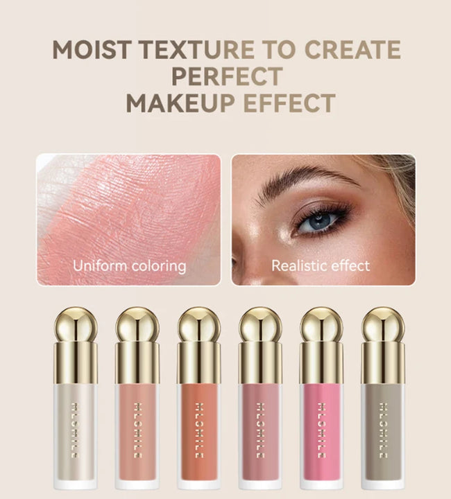 New Liquid Cheek Blush Facial Nourishing Blusher Gel Cream Multi-purpose For Eyes Lips Makeup Blush Stick Cosmetics With Sponge