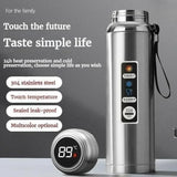 1.5L 316 Stainless Steel Water Bottle with Intelligent Temperature, Portable Thermos Cup, Tumbler,insulated Cup Vaccum Flask