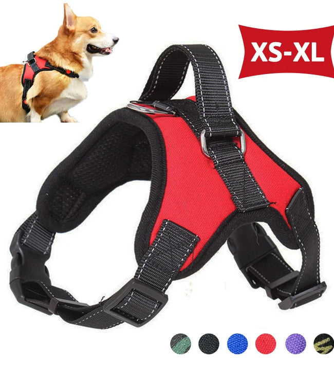 Saddle Dog Harness Reflective Adjustable Pet Harness No Pull Walking Training Small Medium Large Big Dogs Chest Strap Product