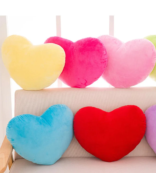 Plush Cute Pillow Toy for Lover Kids Friends Festival Kids Friends Gift Soft Plush Stuffed Red Love Heart Shape Pillow Toys