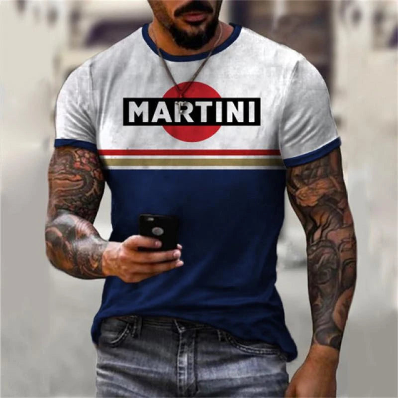 2023 T-SHIRT FOR MAN Fashion new 3D digital print summer hot-selling short-sleeve O neck men's sports retro style T-shirt Top