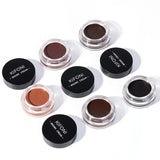 4g Eye Brow Makeup Tool  Waterproof  Long Lasting Dyed Quick Drying EyeBrow Cream 5 Color Black Brown Eyebrow with Brow Brush