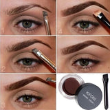 4g Eye Brow Makeup Tool  Waterproof  Long Lasting Dyed Quick Drying EyeBrow Cream 5 Color Black Brown Eyebrow with Brow Brush