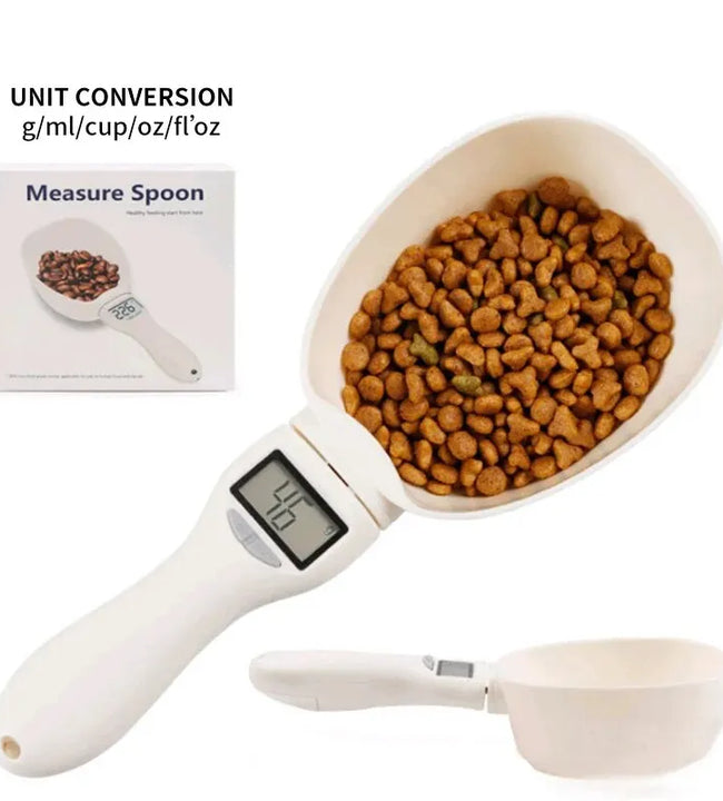 Pet Food Measuring Spoon Scale, Kitchen Digital Food Measuring Spoon, Suitable for Cat and Dog Food Measuring Spoon