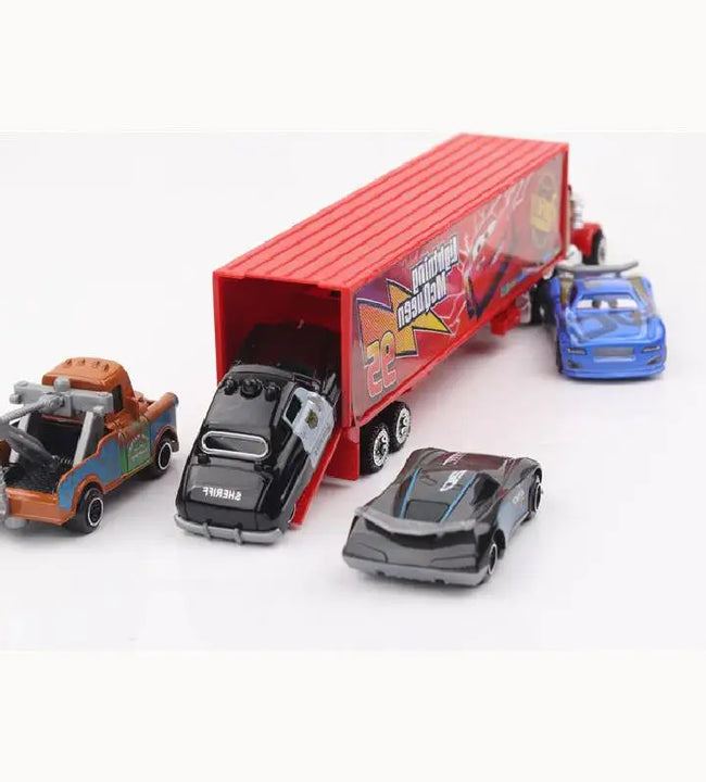 6-7pcs/Set Disney Pixar Car 3 Lightning Mcqueen Uncle Truck Jackson Storm 1:55 Diecast Metal Car Model Toys Kids Boy Xmas Gift