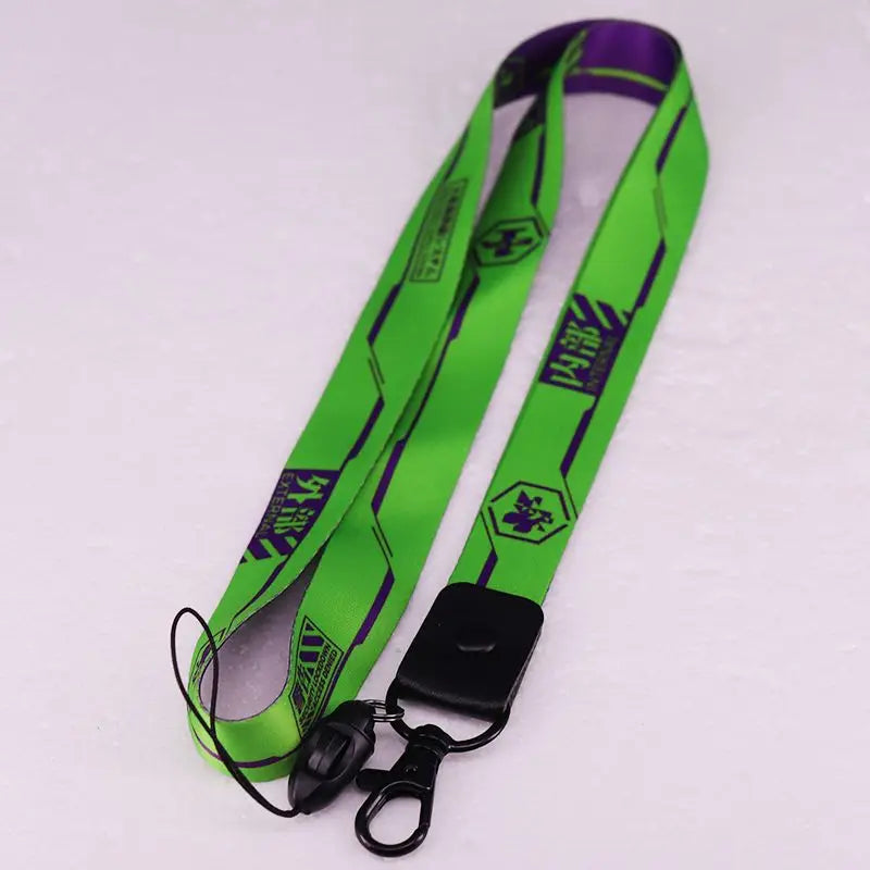 Evangelion Anime Phone Lanyard Keychain Detachable Neck Cord Lanyard Strap for Mobile Phone Cell Phone Rope Neck Straps Gift