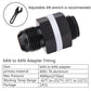 Aluminum Fuel Cell Bulkhead  Fitting AN6 AN8 AN10 Accessories Black Fuel Cell Bulkhead Adapter Fitting