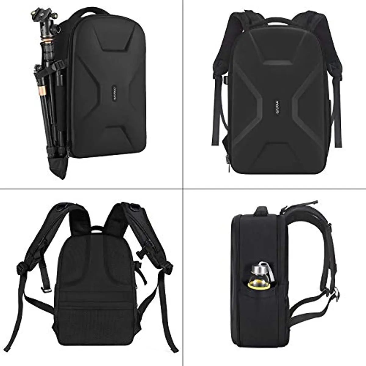 DSLR Photography Camera Backpack 15-16 inch Waterproof Hardshell Case with Tripod Holder&Laptop Compartment Canon/Nikon/Sony