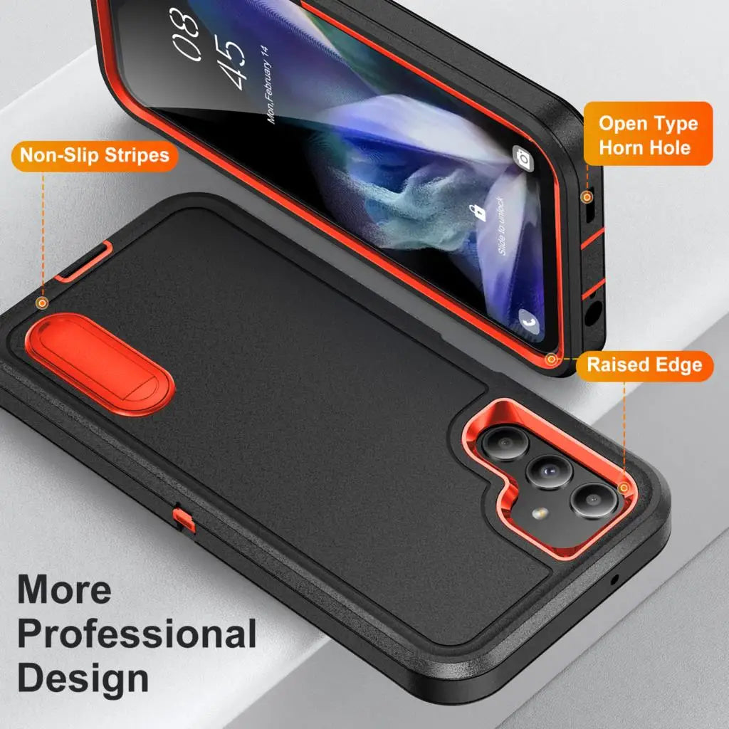 For samsung A54 A 14 54 Comfortable Shockproof Armor Case for Samsung Galaxy A54 A14 5G Fall Protection Cell Phone Bag