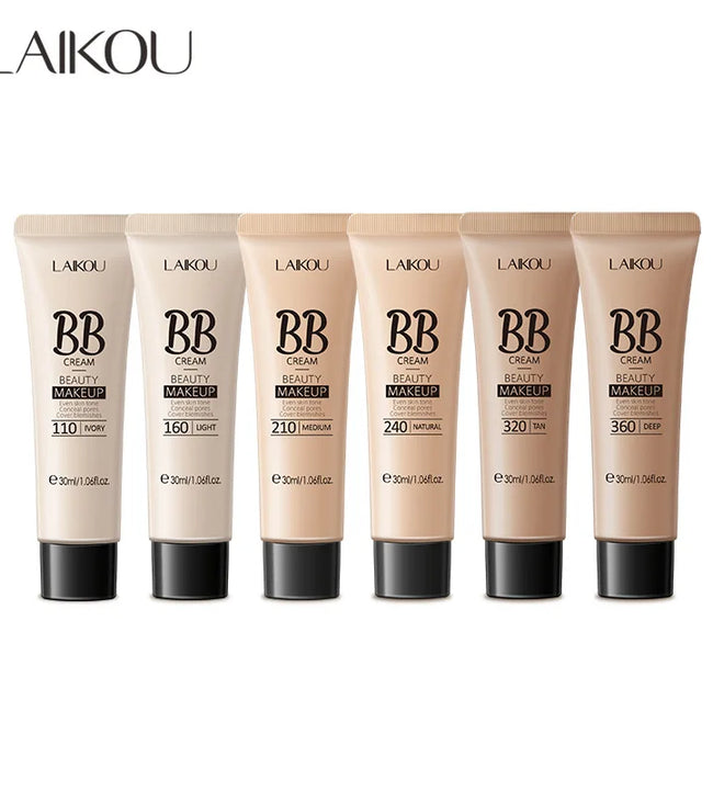 LAIKOU BB Cream Face Base Liquid Foundation Makeup Waterproof Long Lasting Facial Concealer Whitening Cream Korean Make Up