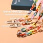 120cm Bevel Design Phone Strap Colorful Portable Acrylic Cell Phone Case Chain Lanyard Hanger for Mobile Phone MOON GIRL Design