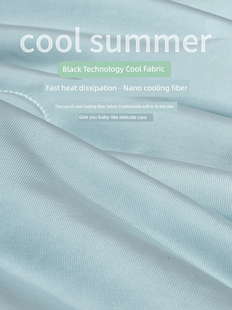 Class A Cool Antibacterial Ice Silk Thin Summer Air Conditioning Duvet