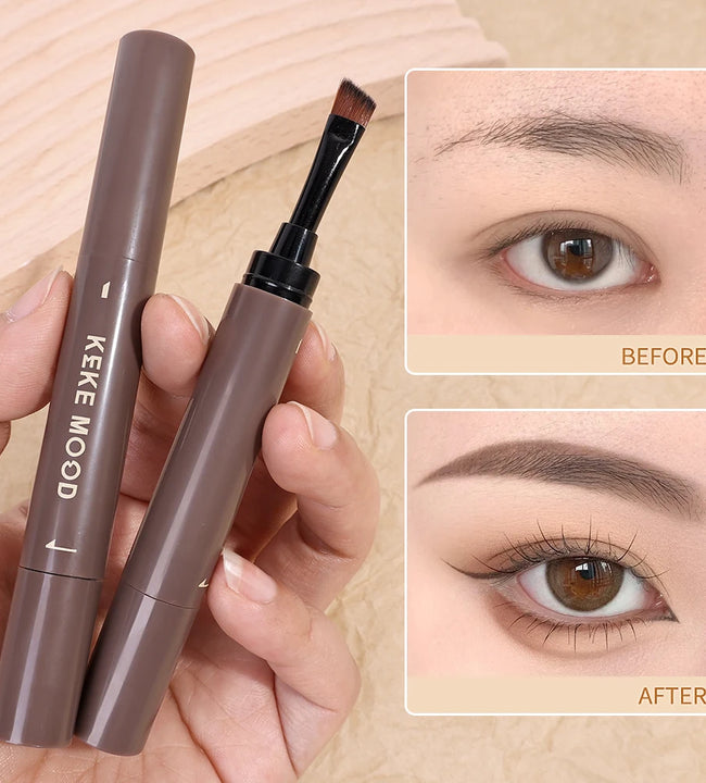 Waterproof Eyebrow Dyeing Cream Pencil with Brush Natural Lasting Non-smudge Brown Grey Setting Dye Eye Brow Pen Makeup Cosmetic