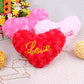 Love Heart Pillow Pp Cotton Filled Pillow Romantic Heart Shaped Plush Love Pillow for Valentine's Day Gift Soft Throw for Sofa