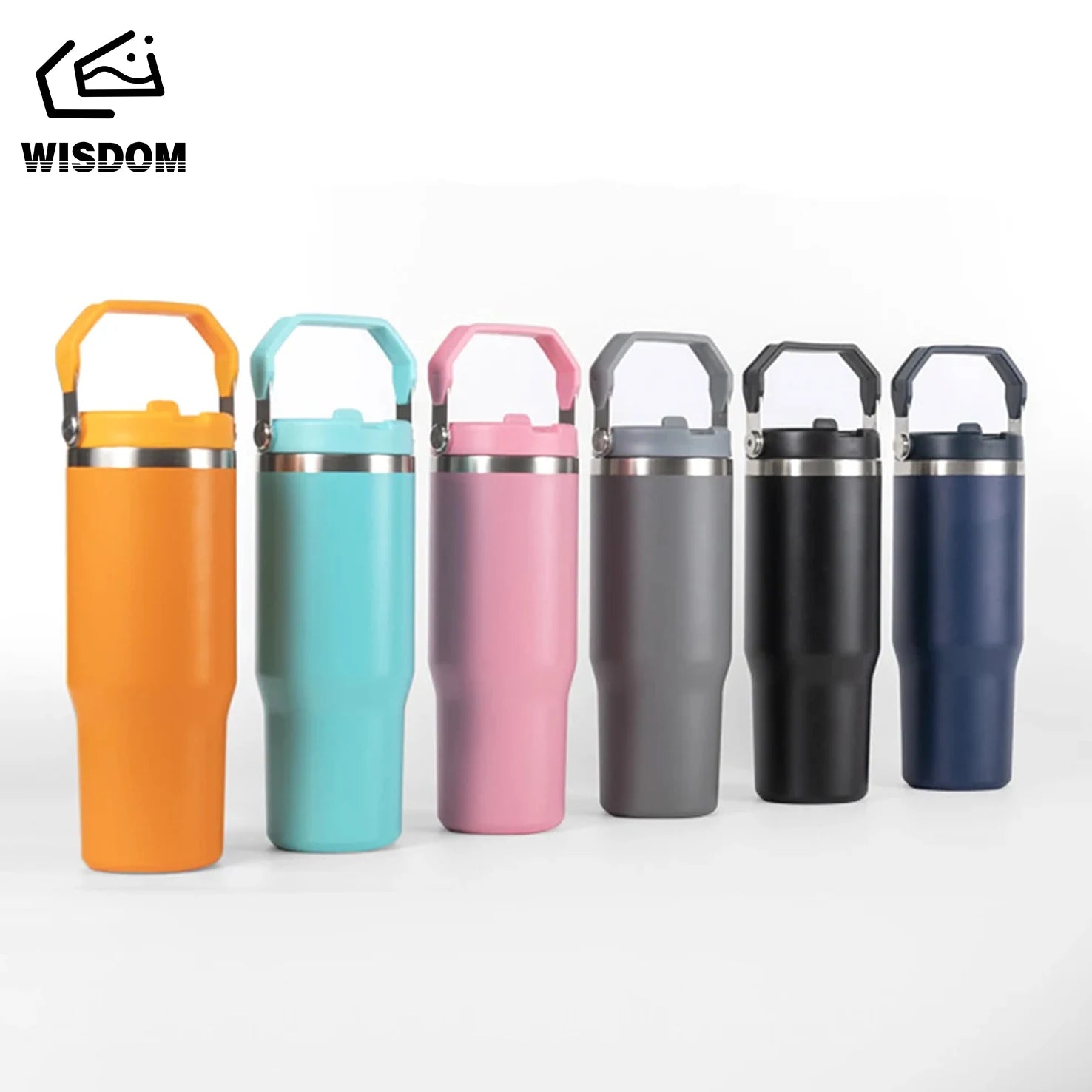 30oz Portable Thermos Cup with Straw Stainless Steel Vacuum Insulated Cup Travel Car Coffee Mug Tumbler for Ice Cold Warm Drinks