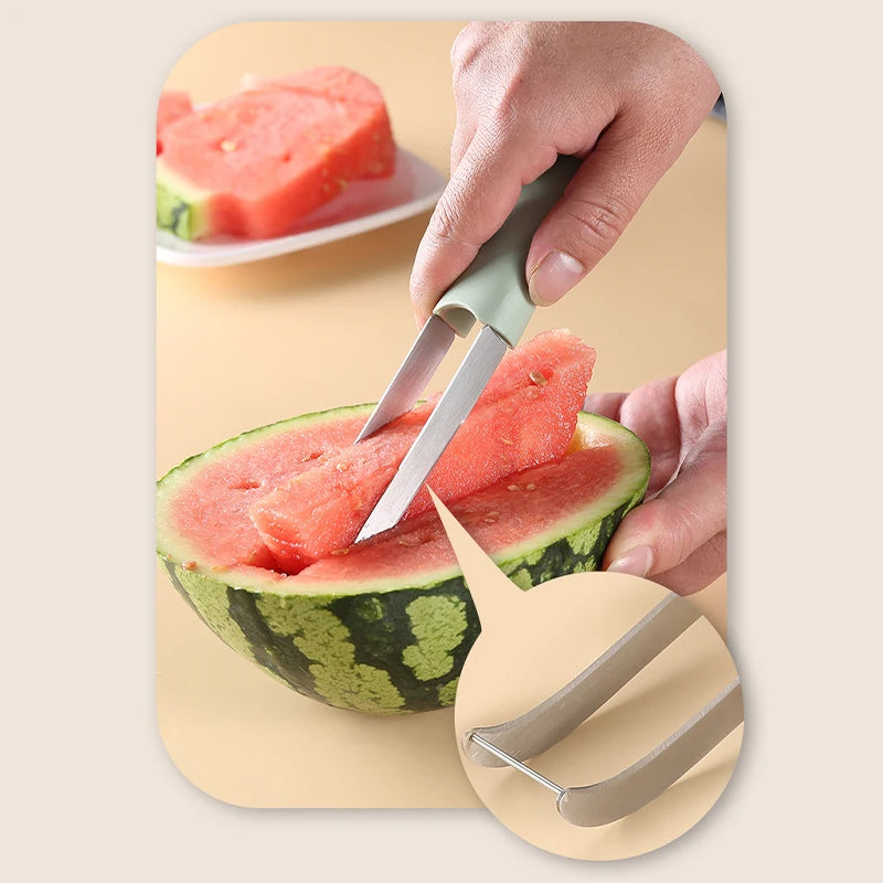 3 In 1 Watermelon Artifact Set Save Time Effort Cutting Watermelons Tool Summer Melon Cutting Artifact Essential Kitchen Tools