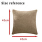 Square Pillowcase Jacquard Plain Cushion Pillow Cover Soft Decor Pillow Covers Sofa Bed Waist Throw Pillow Case 45X45CM 1pc Home