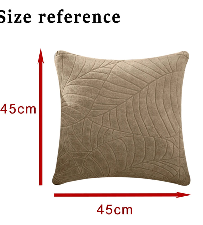 Square Pillowcase Jacquard Plain Cushion Pillow Cover Soft Decor Pillow Covers Sofa Bed Waist Throw Pillow Case 45X45CM 1pc Home