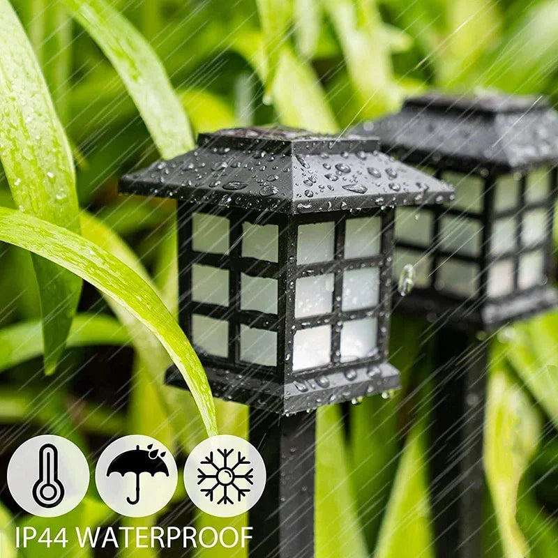 2/4/6/8Pcs Solar LED Pathway Lights Outdoor Waterproof Walkway Garden Decor Street Lamp for Landscape Yard Patio Driveway