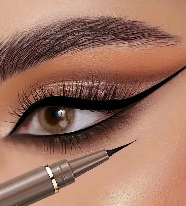 Waterproof Quick Dry Liquid Eyeliner Pen Lasting Lying Silkworm Eyeliner Pencil Ultra-fine Matte Black Brown Beauty Eyes Makeup