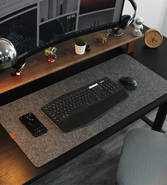 Large Size Wool Felt Mouse Pad Office Computer Desk Protector Mat Table Laptop Cushion Non-slip Keyboard Mat Gaming Accessories