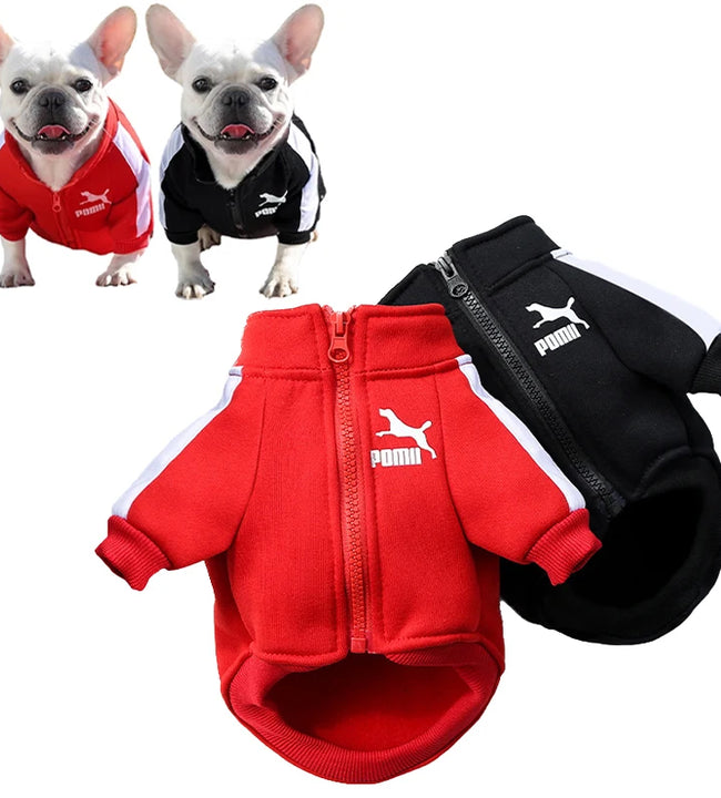 Baseball Dog Jacket Winter Dog Clothes for Small Medium Dogs Puppy Pet Vest French Bulldog Sweatshirt Chihuahua Costume Pug Coat