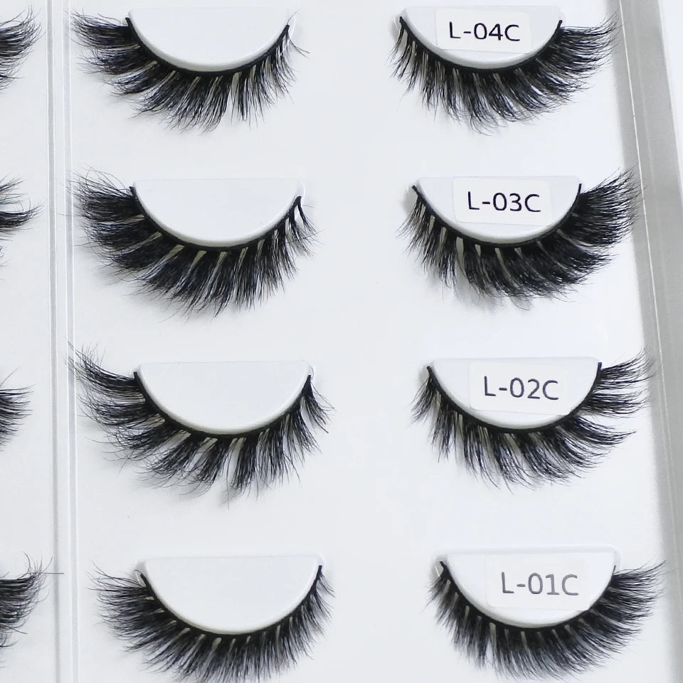 M160 NEW Winged Cat Eye Mink Lashes Handmade Wispy Natural 3D Eye Lashes Makeup