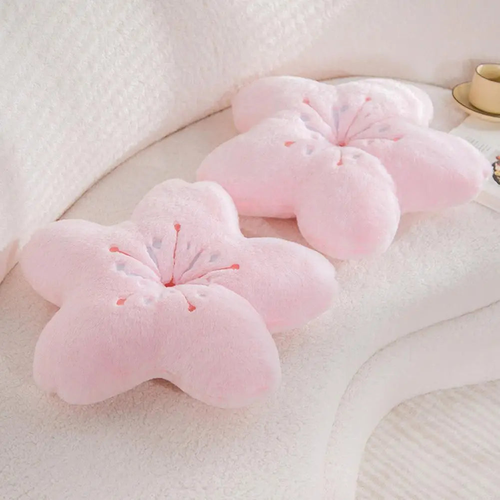 Plush Toy Portable Throw Pillow Stain-resistant Decorate  Wearable Kawaii Flower Plush Pillow