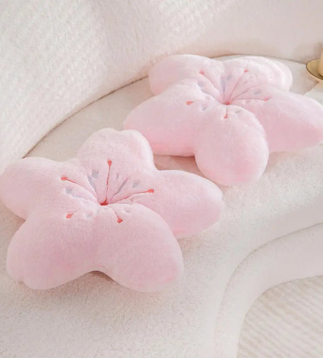 Plush Toy Portable Throw Pillow Stain-resistant Decorate  Wearable Kawaii Flower Plush Pillow