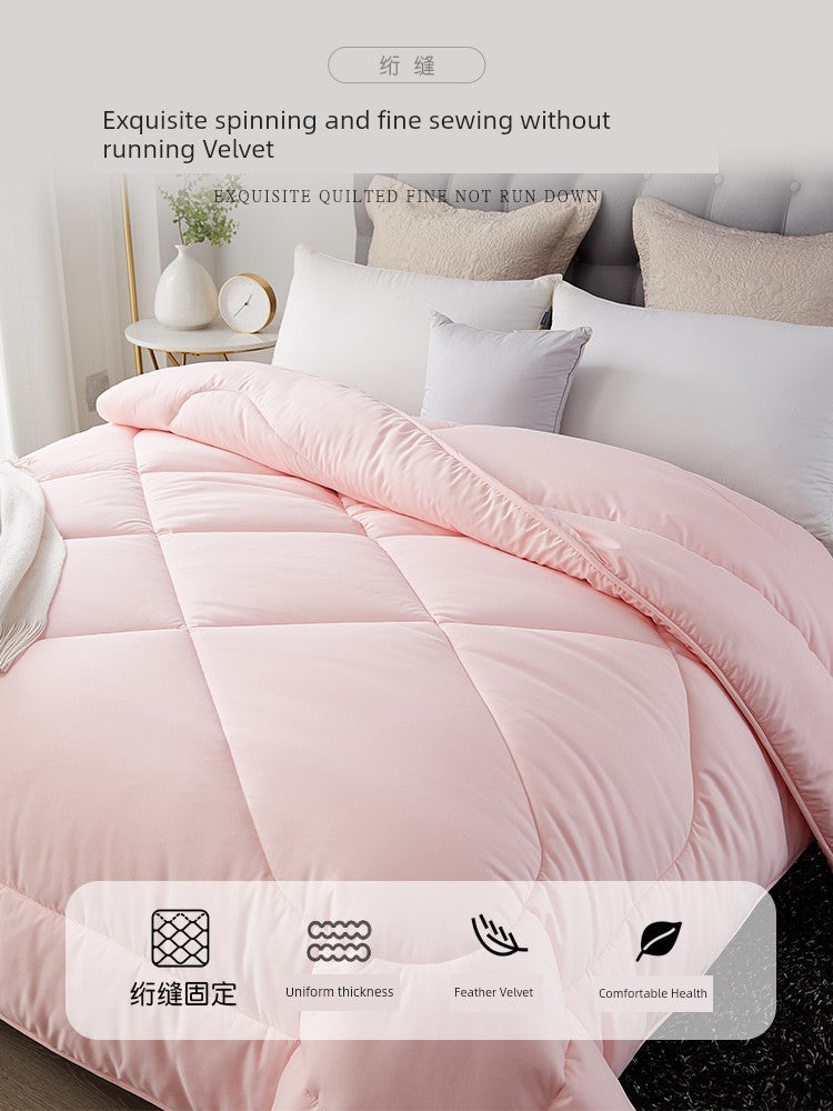 Quilt Winter Quilt Spring and Autumn Duvet Insert Single Student Dormitory Autumn and Winter Soybean Fiber Cotton Mattress Airable Cover Summer Blanket