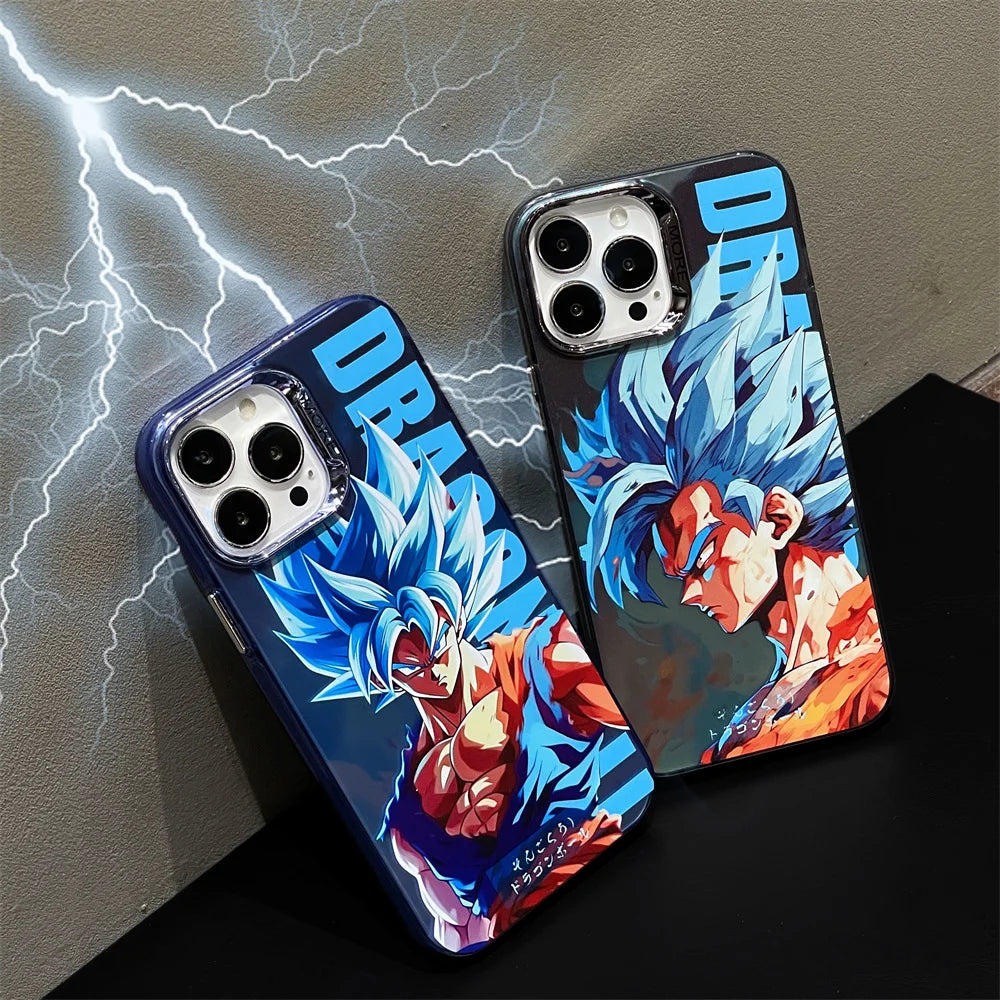 Anime Dragon Ball Goku Cell Phone Case for IPhone 15 13 11 12 14 PRO MAX Cover Man Kids Boys Gifts