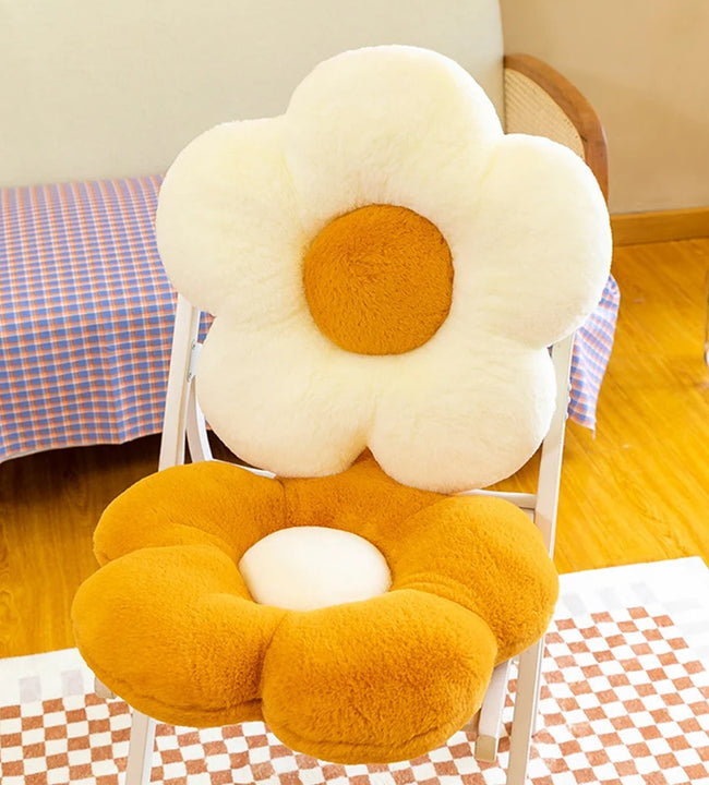 35cm Stuffed Daisy Flower Seat Cushion Sunflower Shape Kids Girl Bedroom Seat Pillow Office Room Decor Sofa Cushions Plush Toys