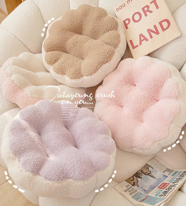 Kawaii Macaron Cookies Plush Toys Simulation Stuffed Foods Soft Biscuit Plushies Throw Pillows Cushion for Kids Gifts Home Decor