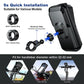 Waterproof Bike Bicycle Phone Case Universal Motorcycle Handlebar Phone Holder Stand Motorbike Scooter Cell Phone Mount Bracket