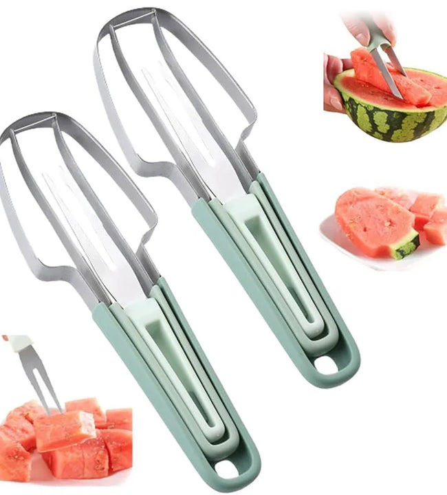 3 In 1 Watermelon Artifact Set Save Time Effort Cutting Watermelons Tool Summer Melon Cutting Artifact Essential Kitchen Tools