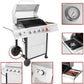 Royal Gourmet GA5401T 5-Burner BBQ Propane Grill with Sear Burner and Side Burner, Stainless Steel Barbecue Gas Grill