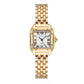 Women's Fashion Square Watches Gold Alloy Strap 2024 Luxury Ladies Quartz Wristwatches Qualities Female Roman Scale Clock