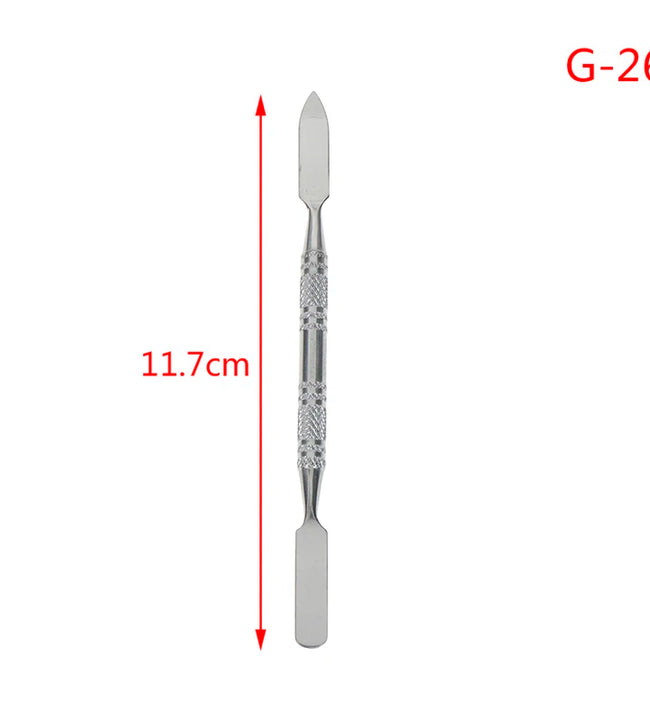 Stainless Steel Dual Heads Makeup Toner Spatula Mixing Stick Digging Liquid Foundation Blade Concealer Stick Make Up Tool