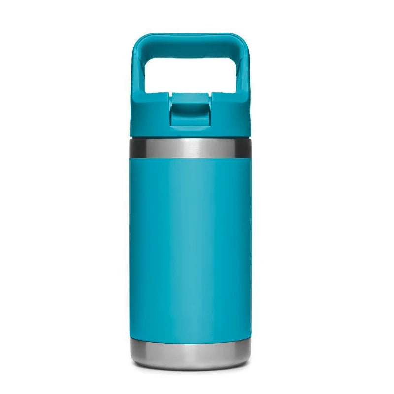 12oz/360ml Kids Water Bottle Stainless Steel Vacuum Insulated Tumbler with Straw Lid and Handle Easy Use for Girls and Boys