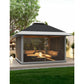 Gazebo Outdoor Canopy Shelter 12x12 Pop Up with Mosquito Netting 4 Stanbags Instant Tent for Lawn, Garden, Backyard Deck